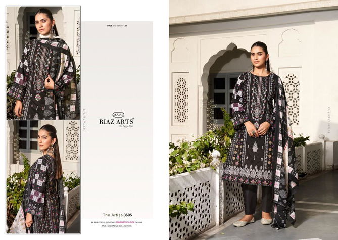 The Artist Vol 2 By Riaz Arts Printed Lawn Karachi Cotton Dress Material Wholesale Shop In Surat
